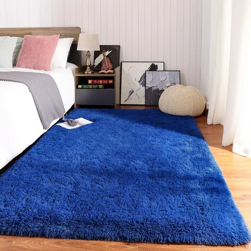 Miniatura 31 de Keeko Alfombras Esponjosas para Sala de Estar y Dormitorio, Alfombra Suave de Felpa para Junto a la Cama, Alfombra Grande Moderna para Interiores