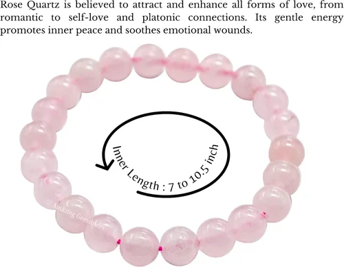 Miniatura 686 de Amazing Gemstone Crystal Bracelet for Women Men's Gifts - Protection Healing Crystal Bracelet - 8mm Gemstone Beaded Stretchable Bracelet Pulseras