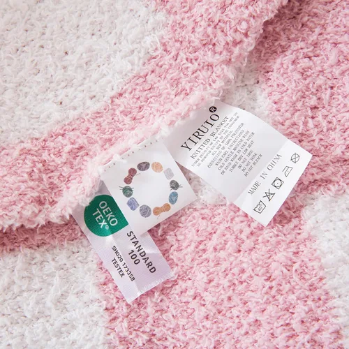 Miniatura 7 de YIRUIO Manta Throw a Cuadros Tablero de Ajedrez Esponjosa Suave Cálida Cómoda Reversible Súper Suave Acogedora para Decoración del Hogar Cama Sofá
