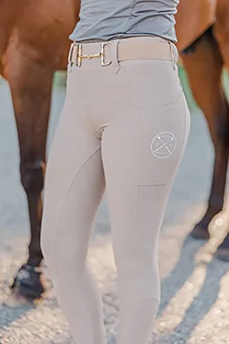 Miniatura 4 de FREE RIDE EQUESTRIAN Breeches with Silicone Grip and Knee Patch Breeches