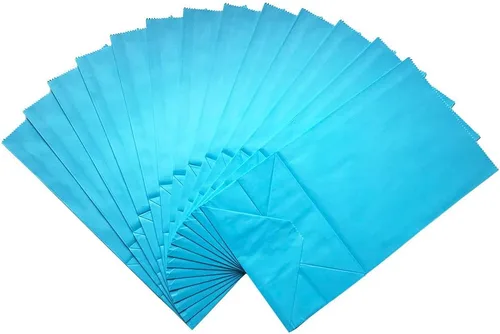 Miniatura 4 de Artseen Bolsas de papel de recuerdo de fiesta para celebración de fiestas, bolsas de papel tratadas de 5.10 x 3.10 x 9.4 pulgadas (24 unidades)