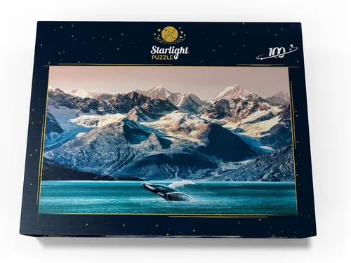 Miniatura 4 de MyPuzzle Alaska Whales - Rompecabezas prémium de 100 piezas, fabricado en Estados Unidos