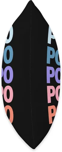 Miniatura 2 de Cool Grandfather Popo Father's Day Gift Ideas Divertida almohada moderna con diseño de texto repetido Popo Grandpa Granddad (16 x 16 pulgadas)