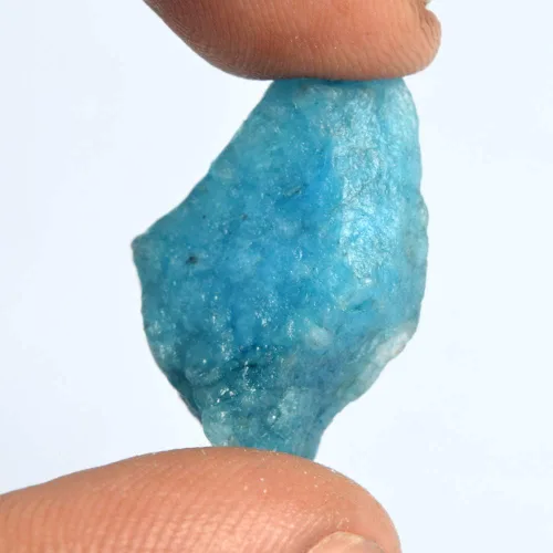 Miniatura 3 de GEMHUB Aguamarina azul celeste crudo de 16.50 quilates de grado superior de aguamarina en bruto natural, piedra de aguamarina, Gema, Brasil