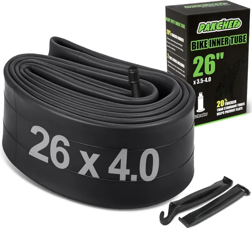 Miniatura 10 de Tubo de neumático grueso resistente de 20 x 4.0, 26 x 4.0 con válvula Schrader - Tubo interior de goma butílica gruesa para bicicletas eléctricas