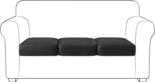 Miniatura 73 de Yates Home Funda de cojín de piel sintética para sofá, impermeable, elástica, para asiento de caravana, sofá biplaza, protector de muebles, funda