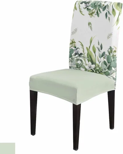 Miniatura 12 de Funda para silla de comedor, diseño de árbol de Navidad, leopardo, rojo, verde, negro, blanco, copos de nieve, protector para silla de invierno