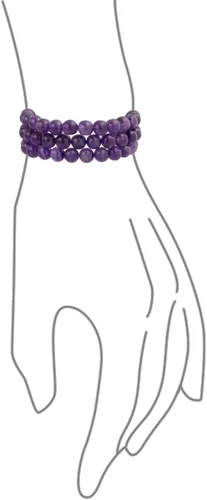 Miniatura 49 de Bling Jewelry Juego de 3 pulseras elásticas unisex apilables con cuentas redondas de 0.315 pulgadas para mujeres, adolescentes y hombres, multihebra