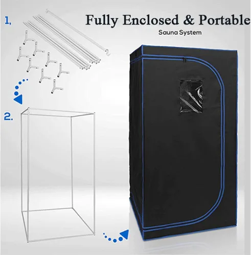 Miniatura 3 de CGOLDENWALL Sauna de vapor portátil para el hogar, spa personal, 4L 2000 W, la máquina de vapor puede seguir generando vapor durante 99 minutos