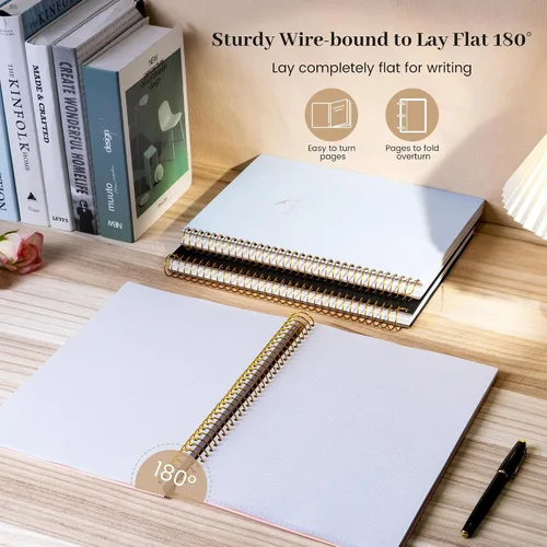Miniatura 4 de FLYING EAGLE 8.5 x 11 Cuaderno de gráficos grande de papel en espiral, cuaderno de cuadrícula gráfica en espiral, 210 páginas, cuadernos de tapa