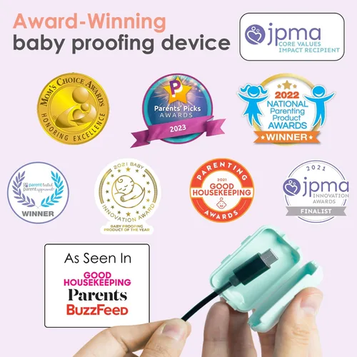 Miniatura 3 de Funda de cargador USB a prueba de bebés – Caja de punta de cable resistente a los niños para cables de carga USB estándar
