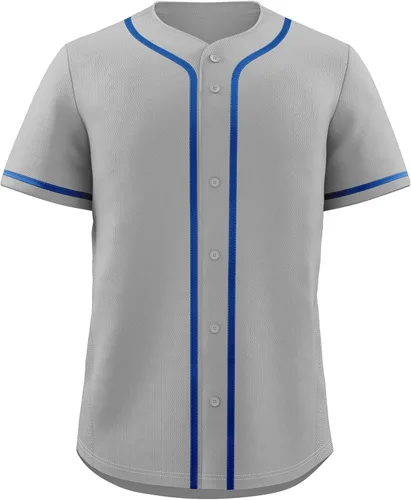 Miniatura 25 de KXK Camiseta de béisbol en blanco para hombre, camisas casuales con botones, manga corta, uniforme deportivo de equipo activo