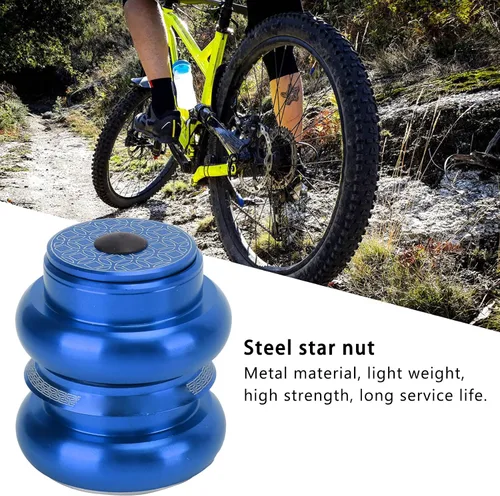 Miniatura 4 de Tefola Auriculares de bicicleta de montaña, 1.339 in Auriculares de bicicleta de doble rodamiento para bicicleta delantera de bicicleta para Azul