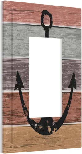 Miniatura 28 de Cubiertas decorativas para placa de interruptor, bandera estadounidense, receptáculo de 1 banda, placa de pared dúplex, cubierta de interruptor