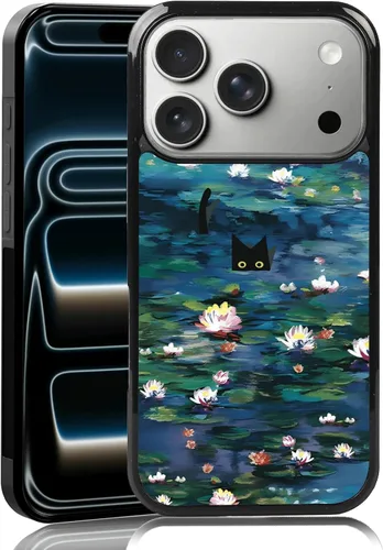 Miniatura 103 de Elegante funda de teléfono con diseño de gato Marie compatible con iPhone 11, funda de encaje dorado para iPhone, a prueba de golpes, rosa fucsia