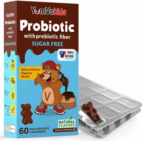 Miniatura 11 de YUM-V'S - Osos de chocolate masticables multivitamínicos para niños - Suplemento multivitamínico para niños - 16 vitaminas y minerales - Vitaminas