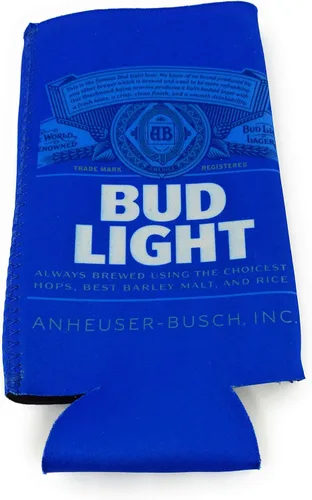 Bud Light Enfriador de botellas de neopreno Huggie de 25 oz