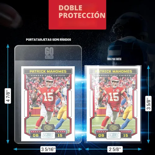 Miniatura 4 de Tarjeteros semirrígidos para PSA, SGC, BGS, CSG – 100 paquetes – Fundas para tarjetas de béisbol – 50 tarjeteros para tarjetas intercambiables + 50