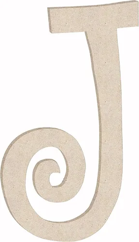 Miniatura 15 de Pequeña letra de madera de 2 pulgadas con forma de letra L para manualidades, decoración de letras sin terminar del alfabeto para niña, forma ABC