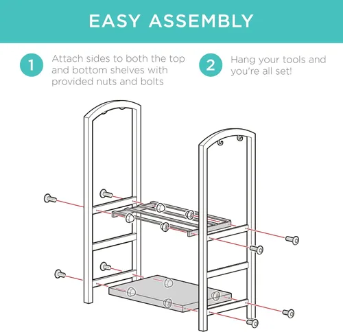 Miniatura 5 de Best Choice Products - Soporte para almacenamiento de leña de 5 piezas, hierro forjado, para interior y exterior, herramientas para fogata, con Negro