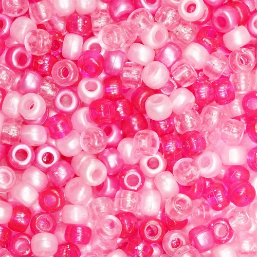 Miniatura 8 de 1000 cuentas de pony negras de 0.236 x 0.32 pulgadas para pulseras, trenzas de pelo y manualidades de bricolaje, solo para uso en manualidades