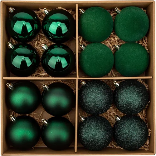 Miniatura 6 de Adornos de bolas de Navidad, decoraciones de Navidad para árbol de Navidad, adornos de bola de terciopelo verde irrompibles de Navidad para fiesta