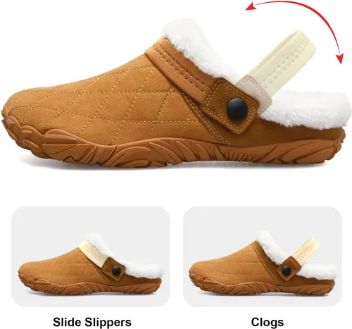 Miniatura 3 de Besroad - Pantuflas mullidas para mujer y hombre, esponjosas, cómodas, de espuma viscoelástica, para dormitorio