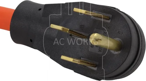 Miniatura 3 de AC WORKS RV/Range/Generator 14-50 Enchufe de 50 amperios a 6-20R 15/20Amp 250Volt Adaptador (A 6-20 Compacto)
