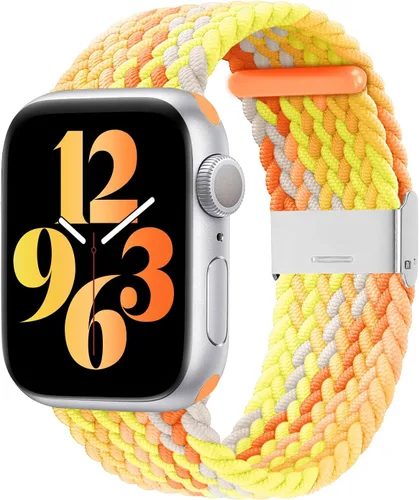 Miniatura 40 de Bandiction - Correas compatibles con Apple Watch de 44mm 40mm 38mm 42mm 41mm 45mm 46mm 49mm, bandas iWatch para mujeres y hombres, correa elástica