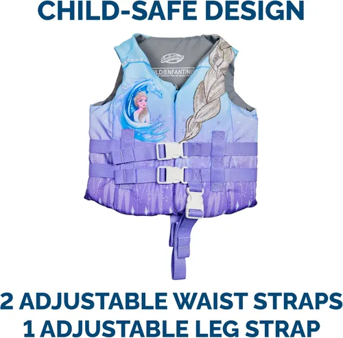 Miniatura 3 de SwimWays Disney Princess - Chaleco salvavidas de natación para niños, aprobado por la Guardia Costera de EE. UU., flotadores de piscina y chalecos