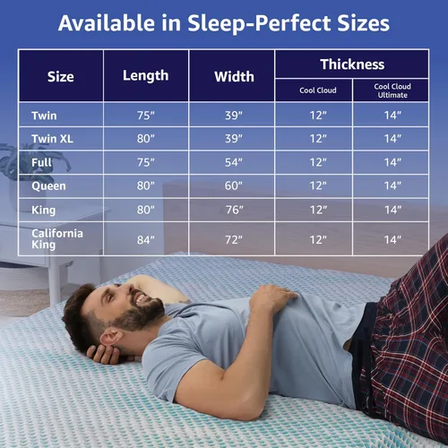 Miniatura 3 de Roost Sleep - Colchón de espuma viscoelástica de 14 pulgadas tamaño Queen – Cama de espuma de gel enfriante tipo nube con soporte de enfriamiento