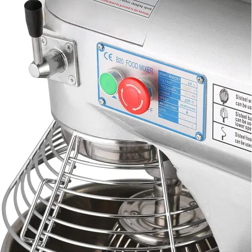Miniatura 6 de Mezclador comercial de alimentos mezclador de pie 11QT máquina de amasado de masa 3 velocidades ajustables con tazón de acero inoxidable 304