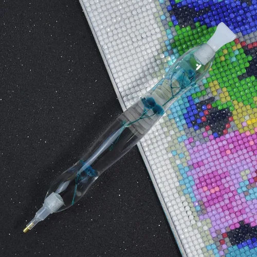 Miniatura 5 de RECORDARME Bolígrafo de Pintura de Diamantes que Brilla en la Oscuridad con Flores Luminosas, Herramientas y Accesorios para Pintura de Diamantes