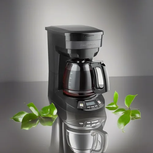 Miniatura 5 de Hamilton Beach Cafetera de goteo programable de 12 tazas con 3 opciones de preparación, jarra de vidrio, pausa y vierte automáticamente, acero