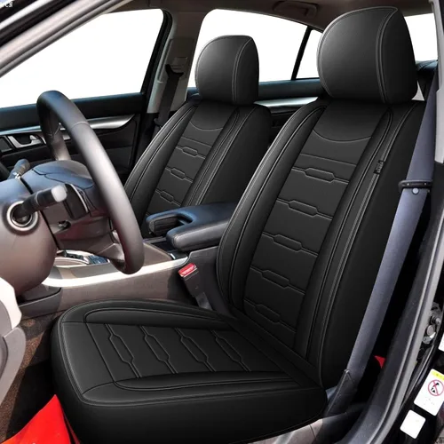 Miniatura 31 de AOMSAZTO 2 fundas de asiento delantero de automóvil, ajuste personalizado para Honda Accord 2003-2017, protector de asiento de coche de piel