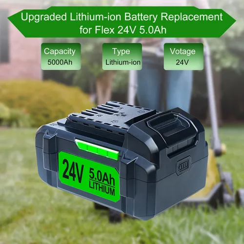 Miniatura 2 de DTK Reemplazo de batería para batería Flex 24V 5Ah FX0331-1 2 paquetes