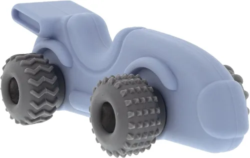 Miniatura 3 de Nuby Juguete mordedor de silicona para bebés – Coche de dentición texturizado con ruedas móviles, fácil de sostener, alivia las encías doloridas