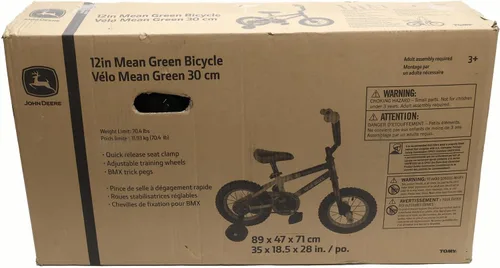 Miniatura 5 de John Deere Bicicleta para niños de 12, 16 y 20 pulgadas, incluye ruedas de entrenamiento extraíbles, bicicleta para niños y niñas de 2 a 7 años