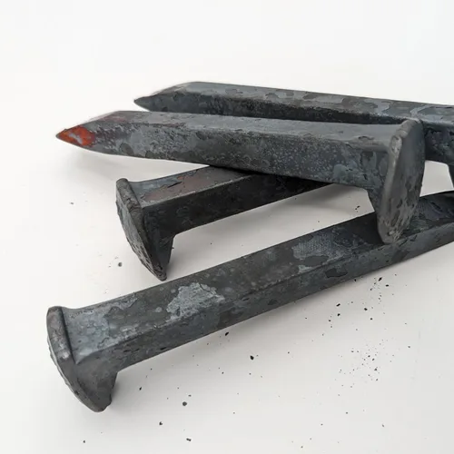 Miniatura 4 de Generic 1 Punta de Ferrocarril Única, Sin Usar, Acero de Alto Carbono, 5/16” x 6”, para Forja de Cuchillos, Artesanías, Decoraciones o Estacas al
