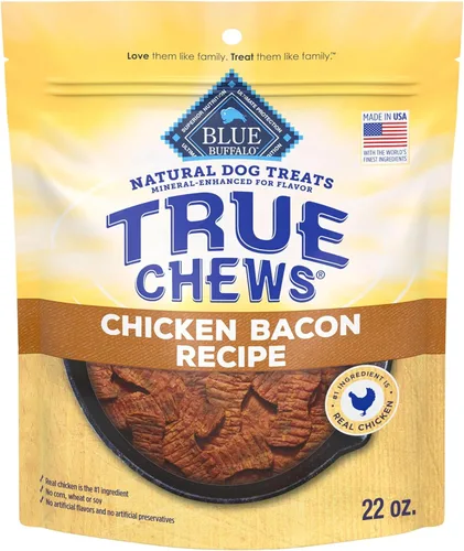 Miniatura 14 de Blue Buffalo True Chews - Golosinas para perros, hechas en los Estados Unidos con ingredientes naturales, receta de salchicha de cerdo y pollo