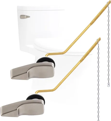 Miniatura 16 de Kit de reemplazo de mango de inodoro de metal universal Hygie Rinse de 2 piezas - Montaje lateral compatible con American Standard/Mansfield/Gerber