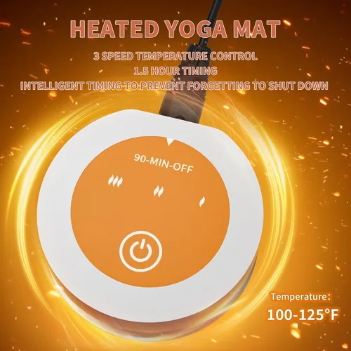 Miniatura 5 de Esterilla de yoga con calefacción, almohadilla de yoga cálida, alfombrilla de fitness más cómoda en invierno, yoga y meditación