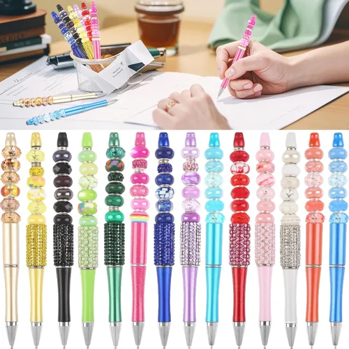 Miniatura 4 de 60 Piezas Cuentas Espaciadoras de Agujero Grande Cuentas Negras Surtidas Europeas para Manualidades Cuentas Grandes de Agujero Grande Lampwork