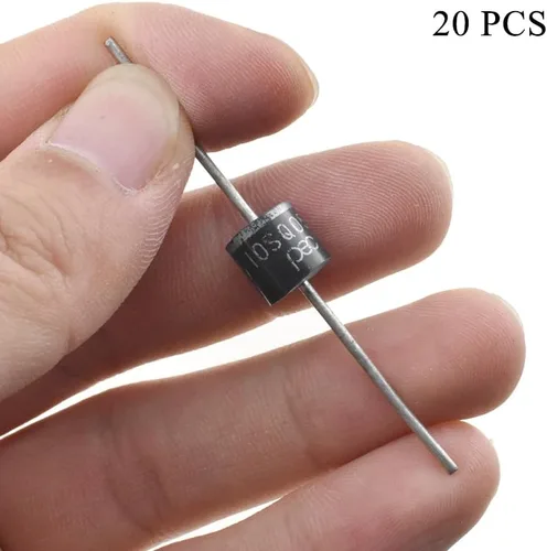 Miniatura 6 de Acoeitl 10SQ050 Recuperación Rectificador Electrónico Diodos Axial 10A 50V Fácil Fijación Soldadura Mantener Niebla Alambre Brillante Señales