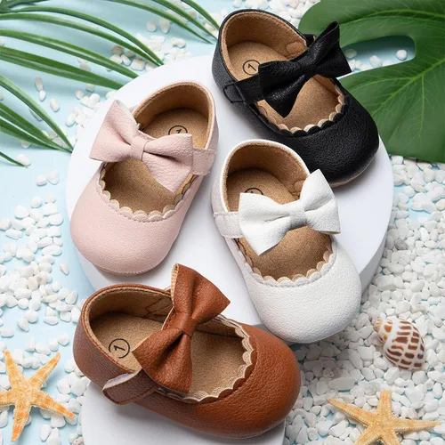Miniatura 2 de SOFMUO Mary Jane - Zapatos planos con lazo, zapatos de ballet para niñas pequeñas, primeros caminantes, para boda, Navidad, zapatos de vestir