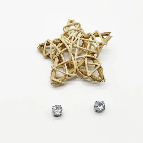 Miniatura 5 de Juego de 16 pares de aretes tipo dormilona para hombres y mujeres, de acero inoxidable 316L, aretes de aro colgantes de clip sin perforar, aretes