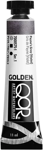 Miniatura 76 de GOLDEN QoR Acuarelas para artistas, Azul cobalto y teja, tubo de 11 ml, pintura profesional de acuarela, semiopaca Verde azulado cobalto