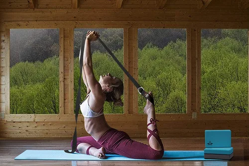 Miniatura 7 de Heathyoga Bloques de yoga con correa, bloque de yoga de espuma EVA de alta densidad y juego de correa de yoga para apoyar y mejorar posturas