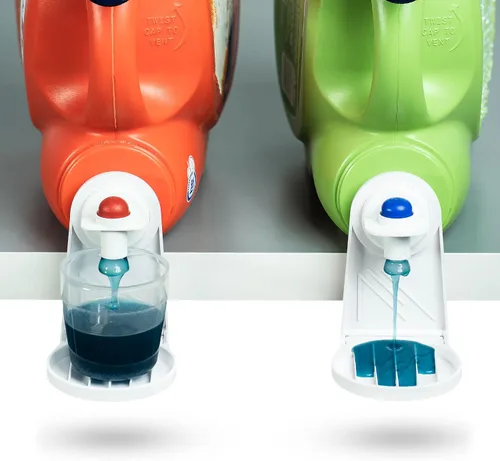 Atlas Cup - Colector de goteo de detergente para ropa sucia, soporte para vasos de detergente, tamaño único que se adapta a la mayoría de botellas