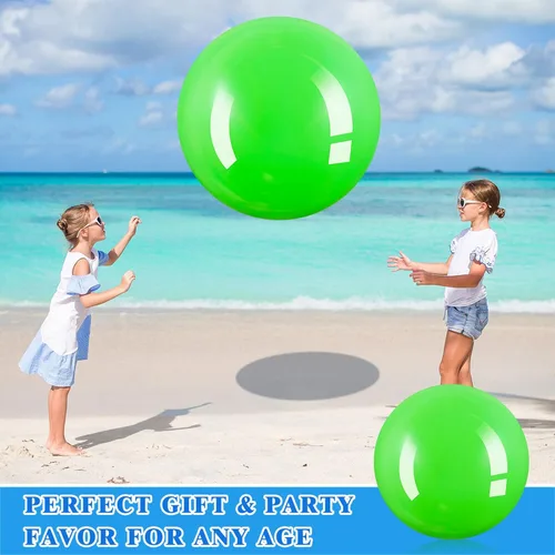 Miniatura 7 de Jenaai 30 Inch Large Bouncy Balls Giant Inflatable Rubber Kickballs Big Outdoor Exercise Jumping Hopping Ball for Outdoor Activity Sports Party Decor